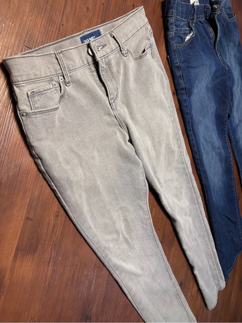 Lot of 2 Girls Kids Size 14 Adjustable Waist Jeans Old Navy Childrens Place
